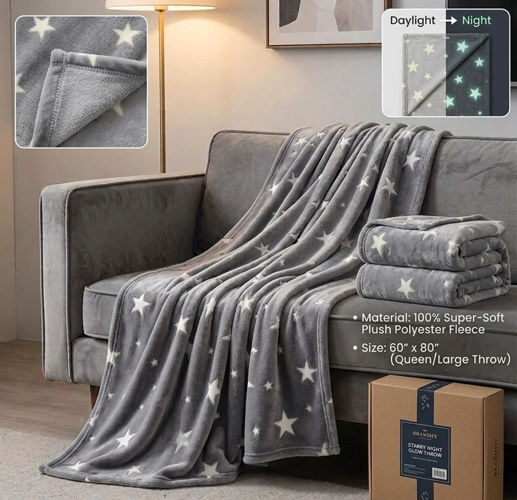 Glow in Dark AC Blanket 🩶