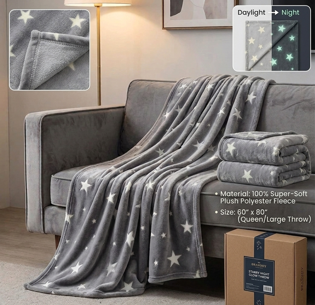Glow in Dark AC Blanket 🩶